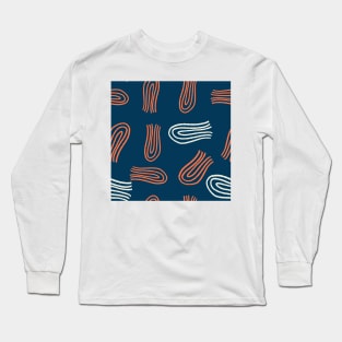 Modern Abstract Shape Patterns X Long Sleeve T-Shirt